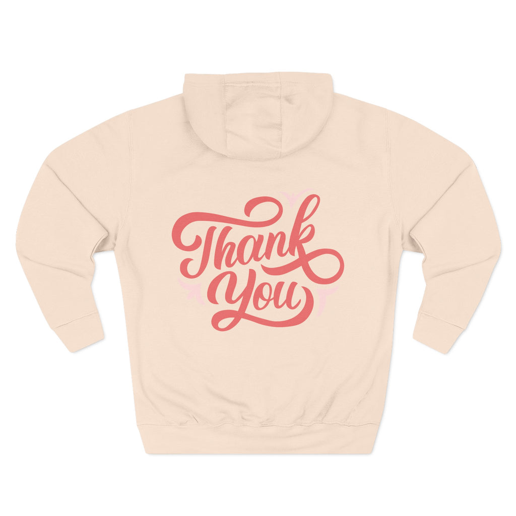 Three-Panel Fleece Hoodie