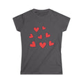 Scattered Red Hearts Tee | Cute Heart Pattern Shirt