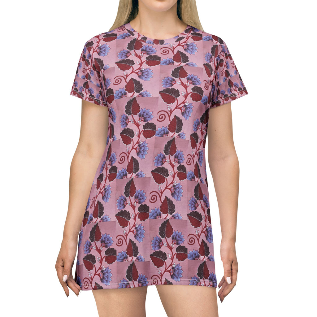 Floral Print T-Shirt Dress (AOP)