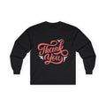 Thank You Script long sleeve tee | Thank You lettering shirt, gratitude design