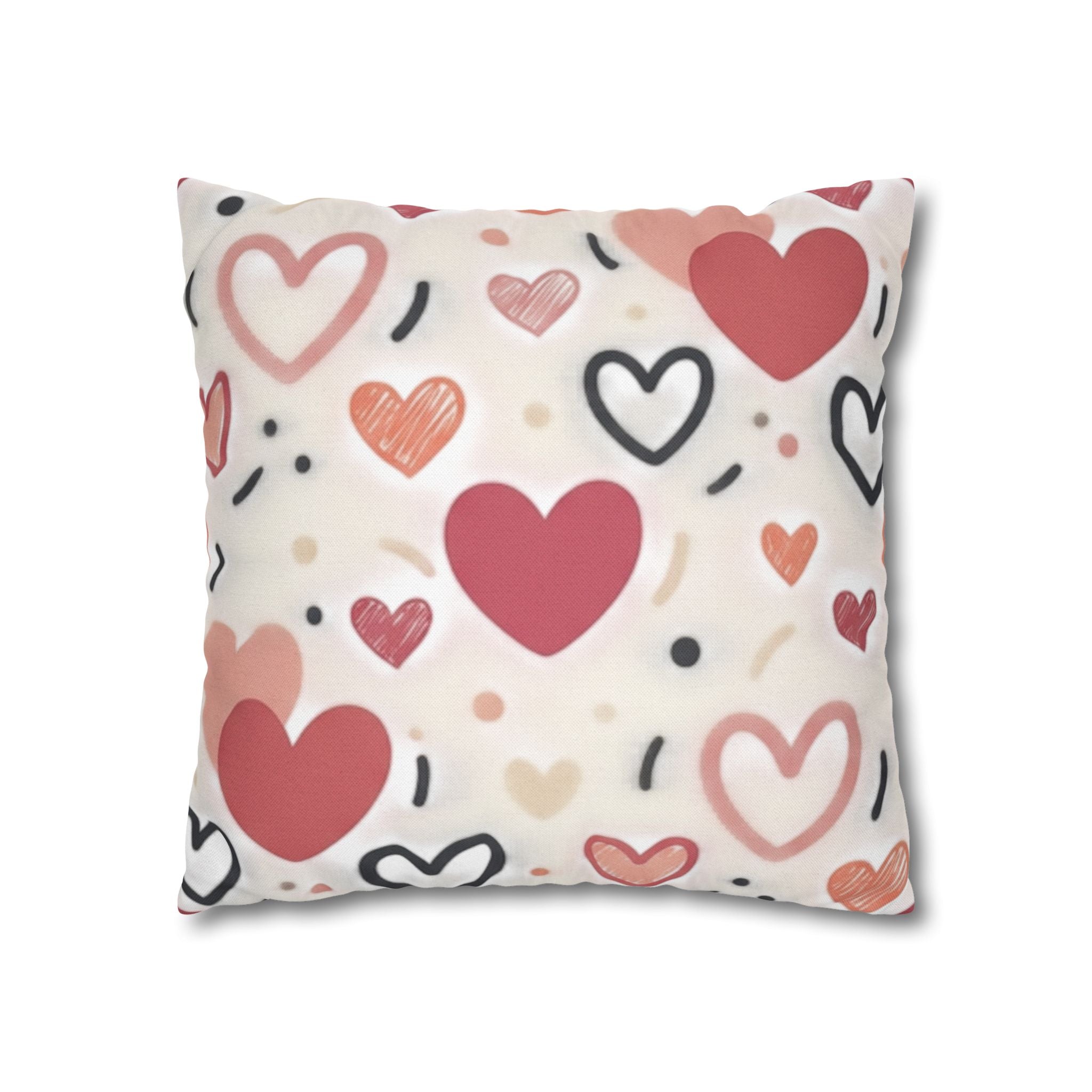 Spun Polyester Square Pillowcase