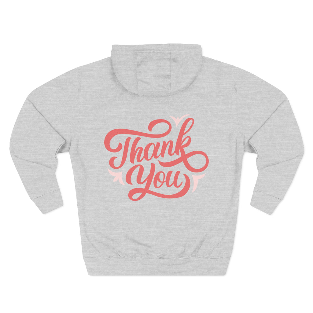 Three-Panel Fleece Hoodie
