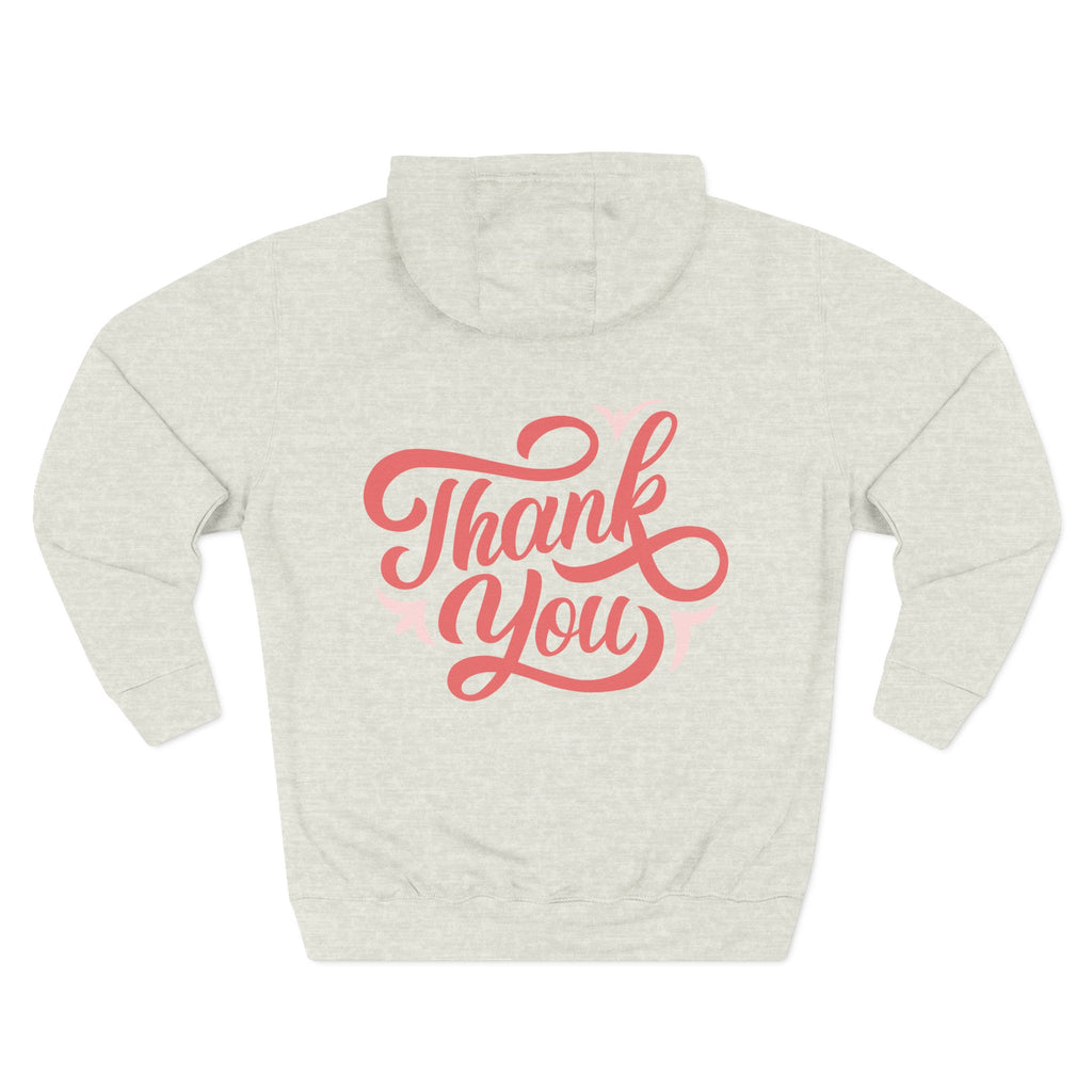Three-Panel Fleece Hoodie