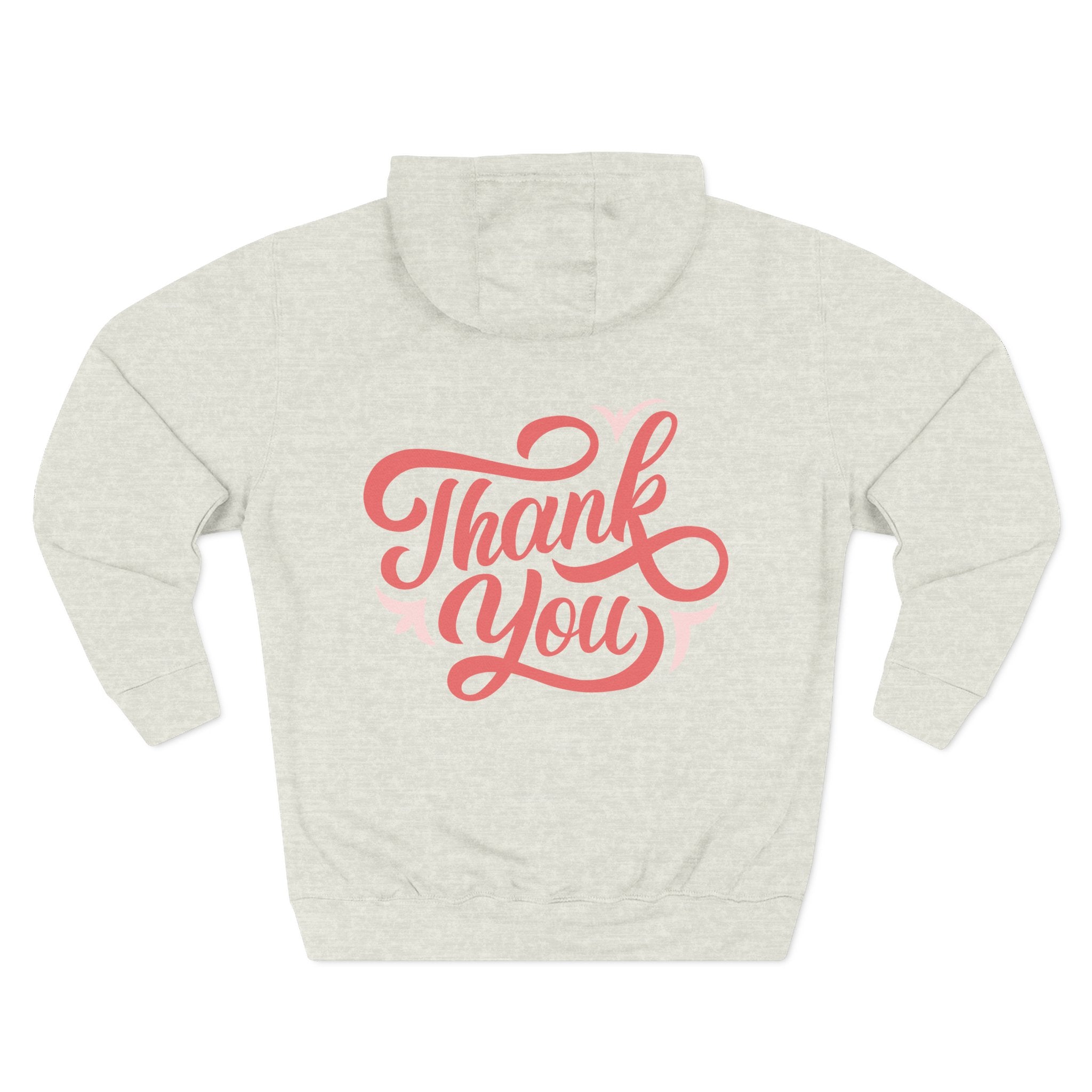 Three-Panel Fleece Hoodie