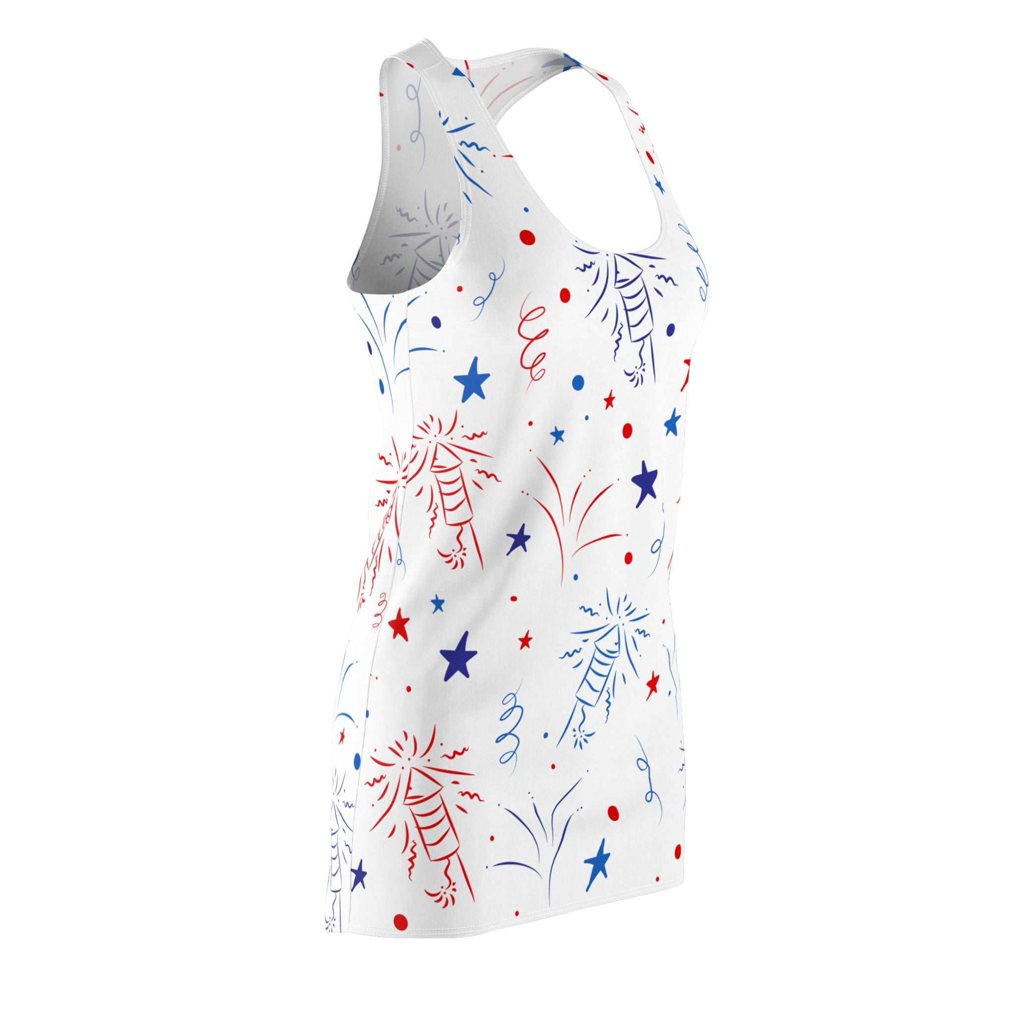 Women's Cut & Sew Racerback Dress (AOP)