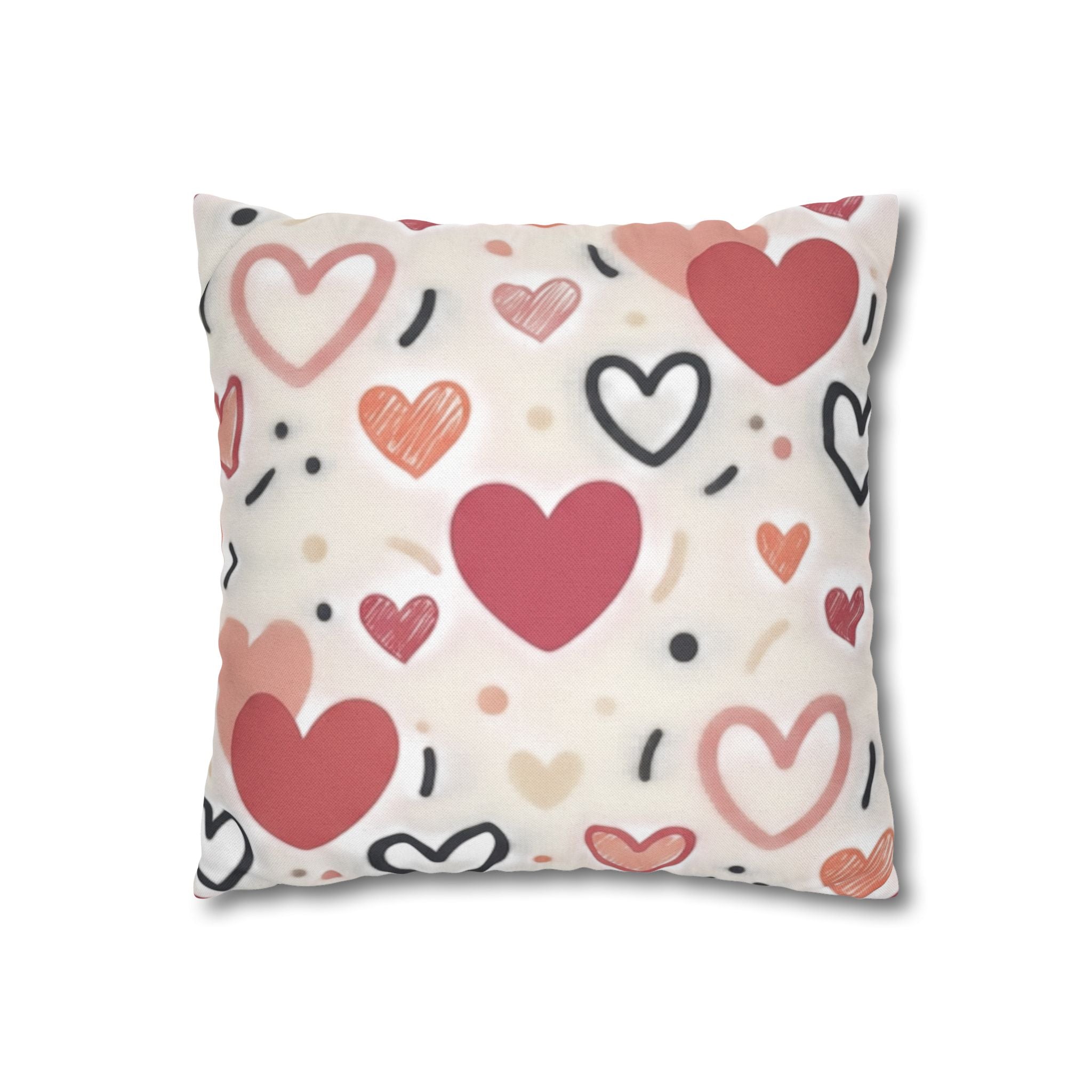 Spun Polyester Square Pillowcase