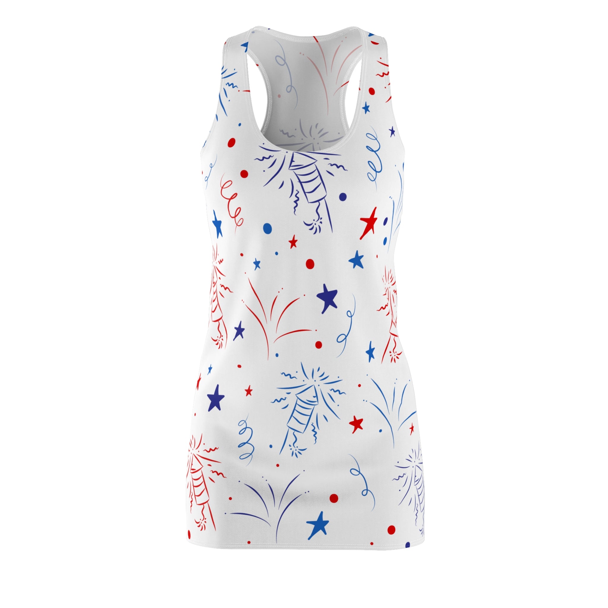 Women's Cut & Sew Racerback Dress (AOP)